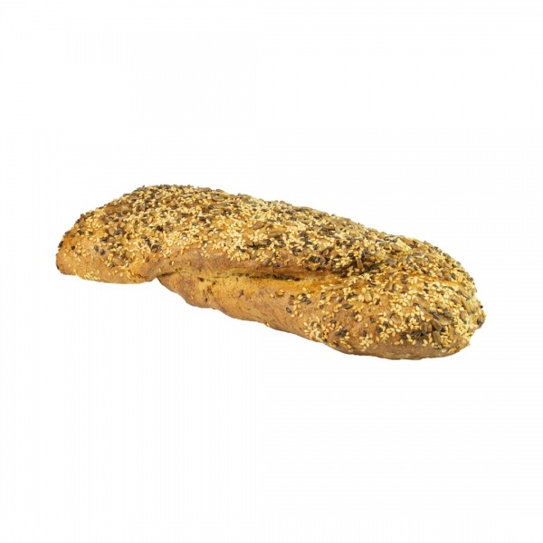 Pan de miga vaporosa y sobroso aroma derivado de pipas de girasol, sésamo y linaza. Todo un placer.