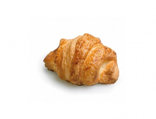 Un croissant pequeño y suave, relleno de
 crema pastelera. Ideal para el desayuno o la 
merienda. Requiere fermentación previa a la
 cocción.